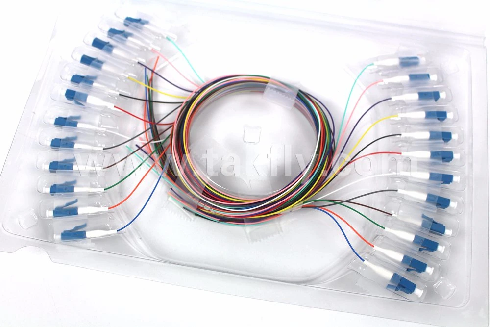 Colored Optical Fiber Pigtail with LC/Upc Connector for Patch Panel and Fo Termination Box Use