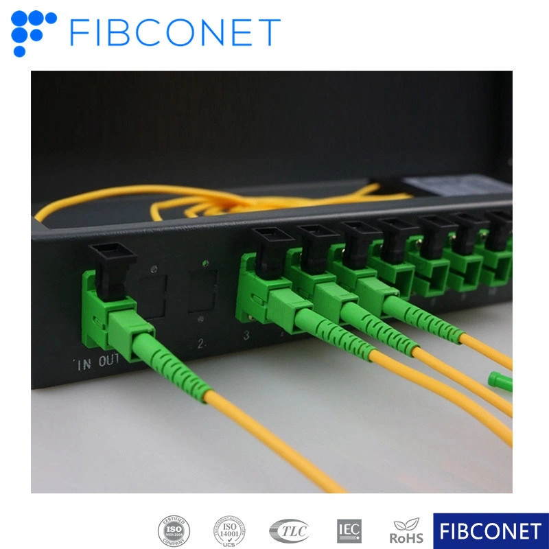 FTTH 1u 19inch 12/24/48 Cores Indoor Outdoor Sc LC FC St Optical Fiber Patch Panel