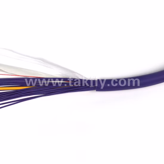 Pigtail de fibra óptica Om4 de 24 núcleos LSZH com conector LC/UPC